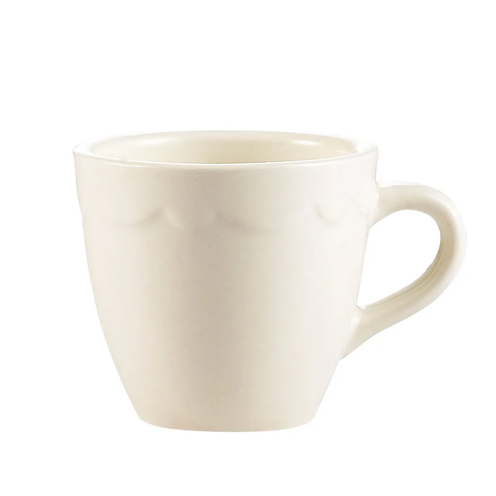 CAC China SC-35 Seville Demitasse Cup, 3.5 oz (2½" Dia x 2¼" H) Stoneware, Microwave Safe - 1 Dozen