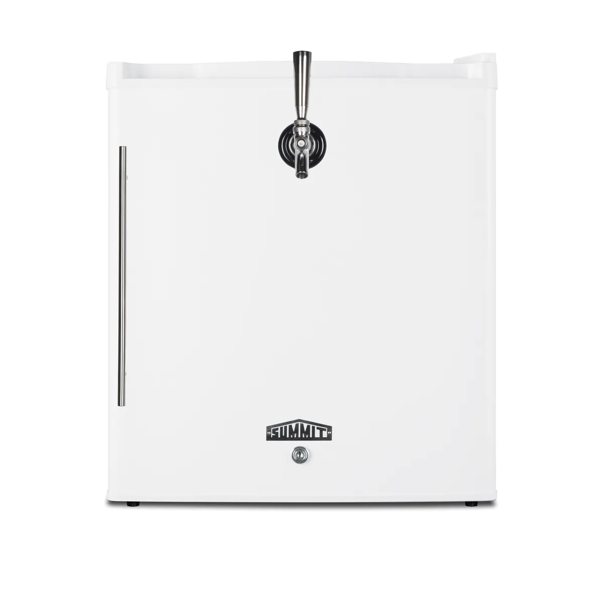 Summit FFAR25L7FRTP Front Tap Kegerator, 17" White, 1.7 cu.ft, Includes 2.5 gal Mini Keg