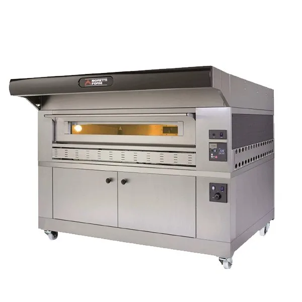Moretti Forni P150G A1 58" Gas Pizza Deck Oven, 1‑Deck, 58"x34" Brick, 840°F, 110.000 BTU