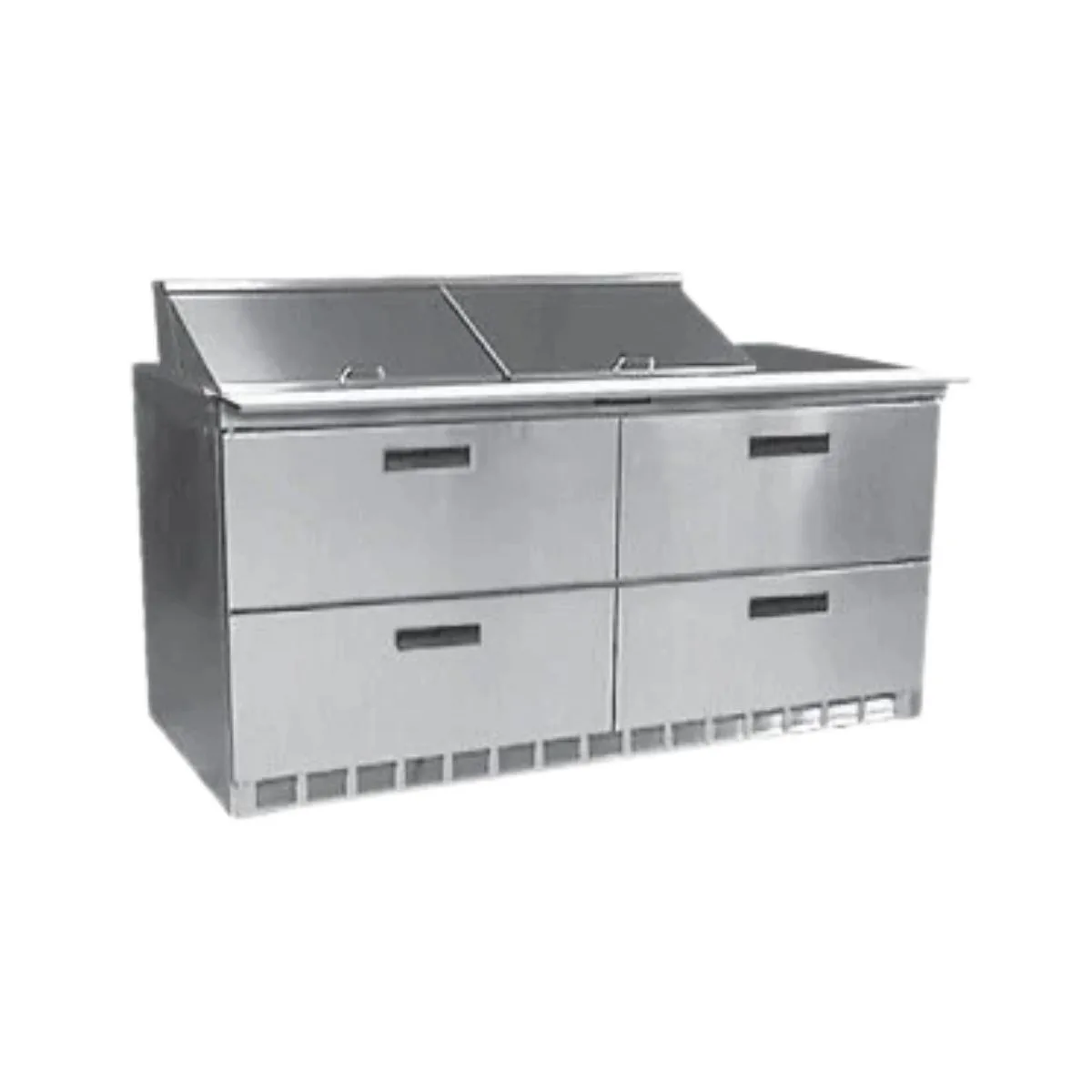 Delfield STD4460NP-12 60" 2-Section Sandwich/Salad Prep Table, 4-Drawer, 12 Pans, Stainless Steel