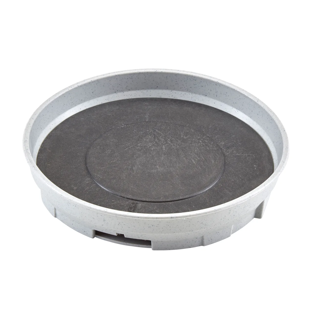 Cambro MDSCDB9480 Camduction® Base, 9-9/16" Dia x 1-15/96" H, Speckled Gray, Made in USA