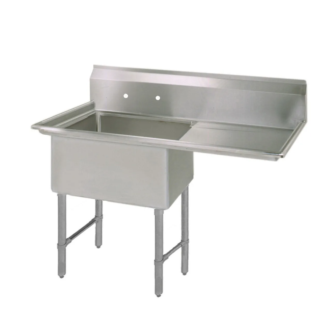 BK Resources BKS-1-24-14-24RS One Compartment Sink, 50-1/2"W X 29-13/16"D X 43-3/4"H