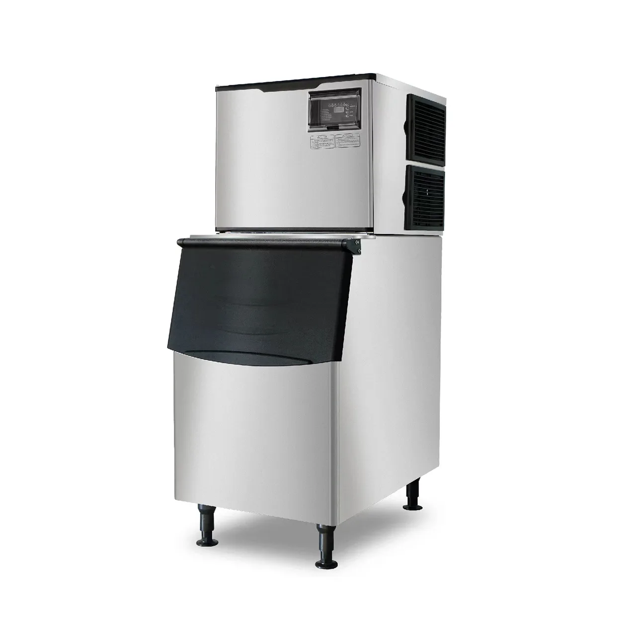 Westlake SK-529 Ice Maker with Bin, 30" Black Stainless, 500 lb/24h Cube, 115V, ENERGY STAR