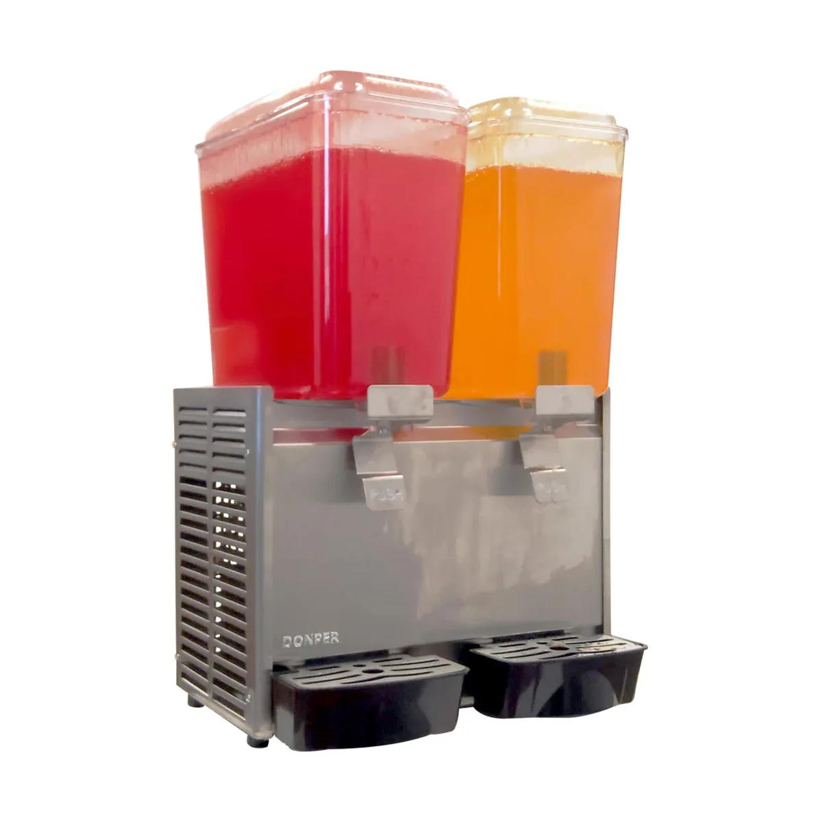 Donper USA D25 Countertop Beverage Dispenser with Double Bowls / Spray Type - 4.75 Gal (each)
