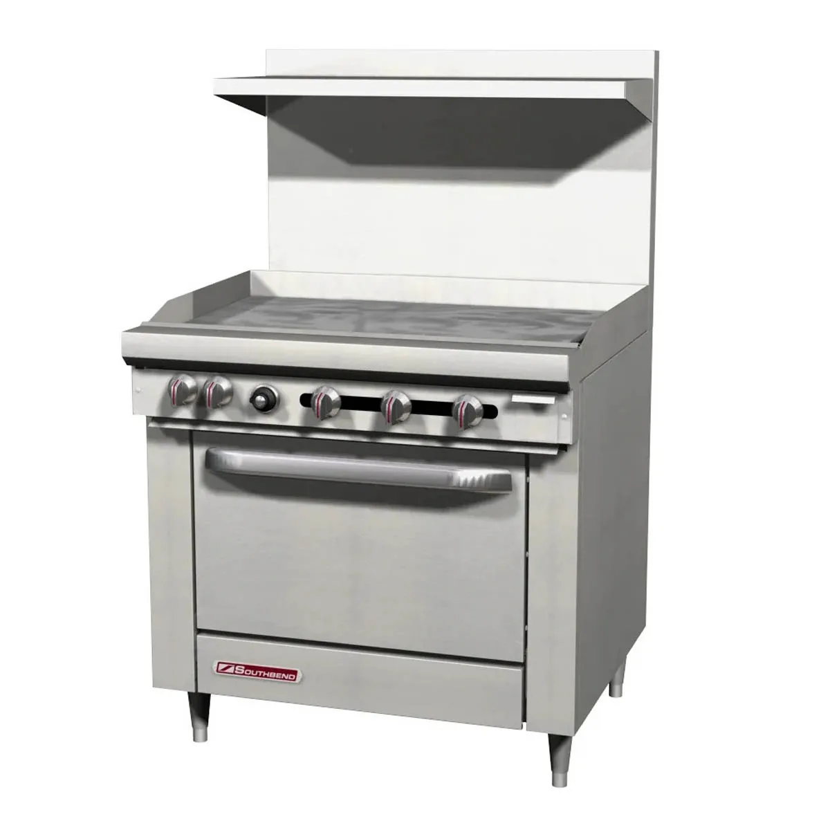 Southbend S36D-3G 36"Gas Restaurant Range w/ 36" Full Griddle, (1) Standard Oven, 99.000 BTU