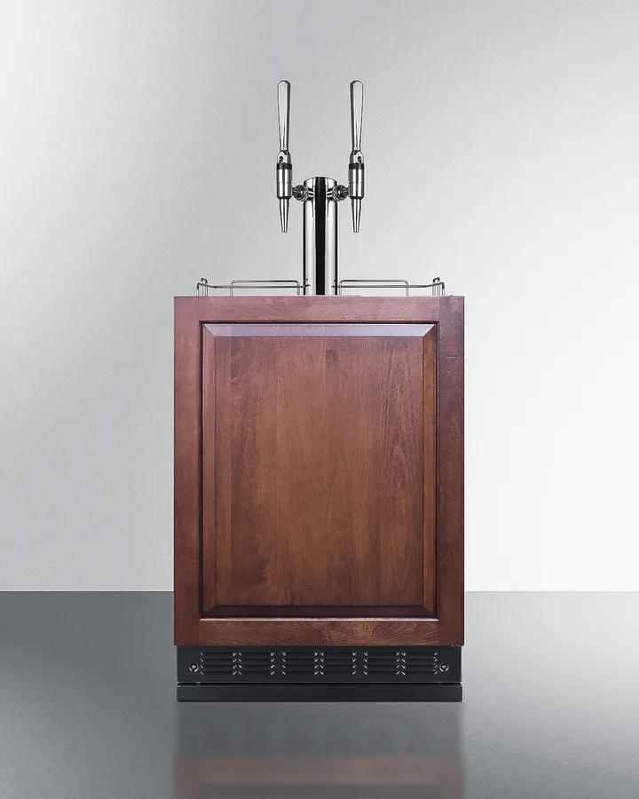 Summit SBC7BRSIFNCF2 Nitro Coffee Kegerator, 24" Wide, Height Adjustable, Freestanding - 115V