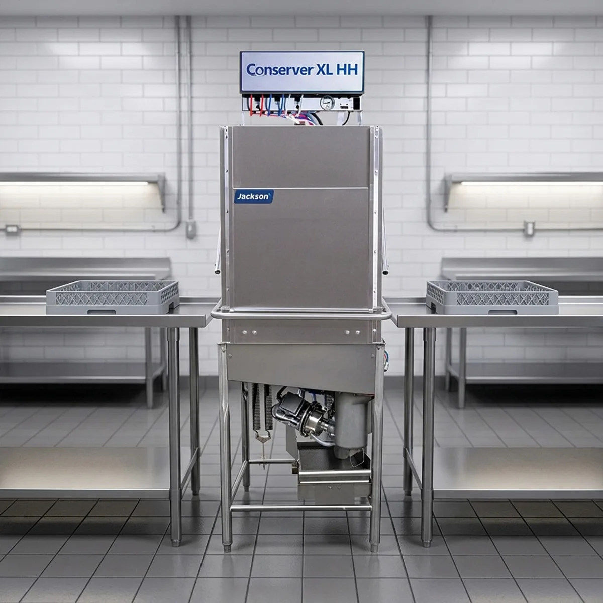 Jackson WWS CONSERVER XL-HH 29" Door Type Dishwasher, 39 Racks/Hr - 63 Gal/Hr - Low Temp