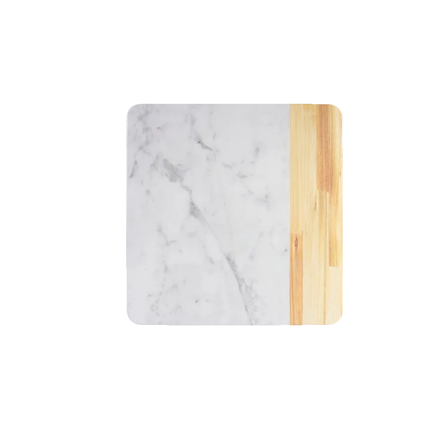 GET M13M-AWC Melamine Serving Board, 13" Sq 5/8"H, Break‑Res, Dishwasher Safe, BPA‑Free, Wood Look