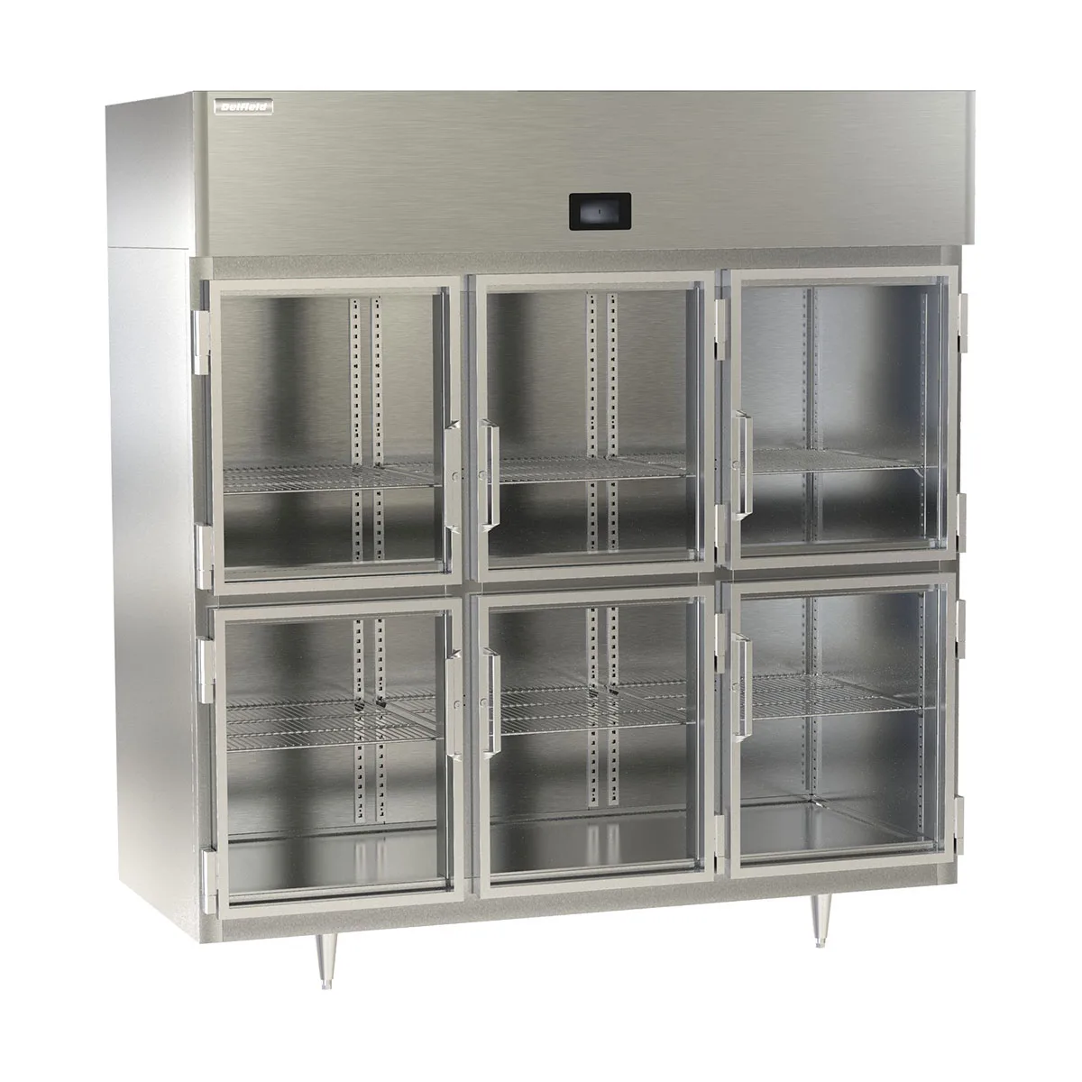 Delfield DSLF3-GH 6 Half Glass Door Reach-In Freezer, Top Mounted, 68.3 cu. ft.