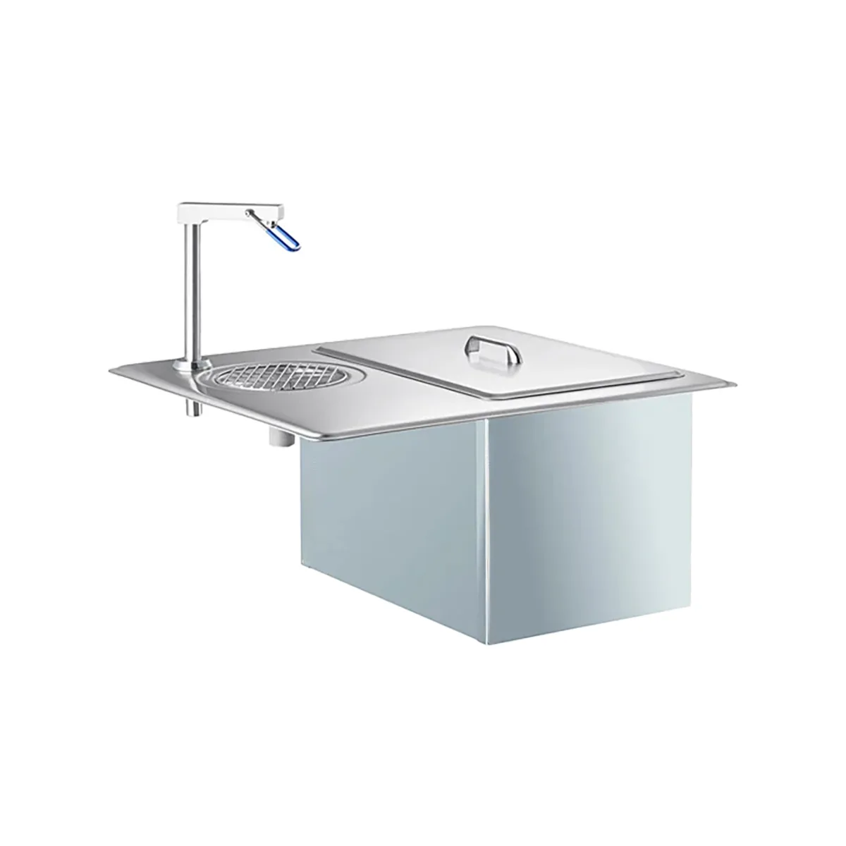 Delfield 204 Drop-in Water Station with Ice Bin, 45 lb Capacity, Glass Filler