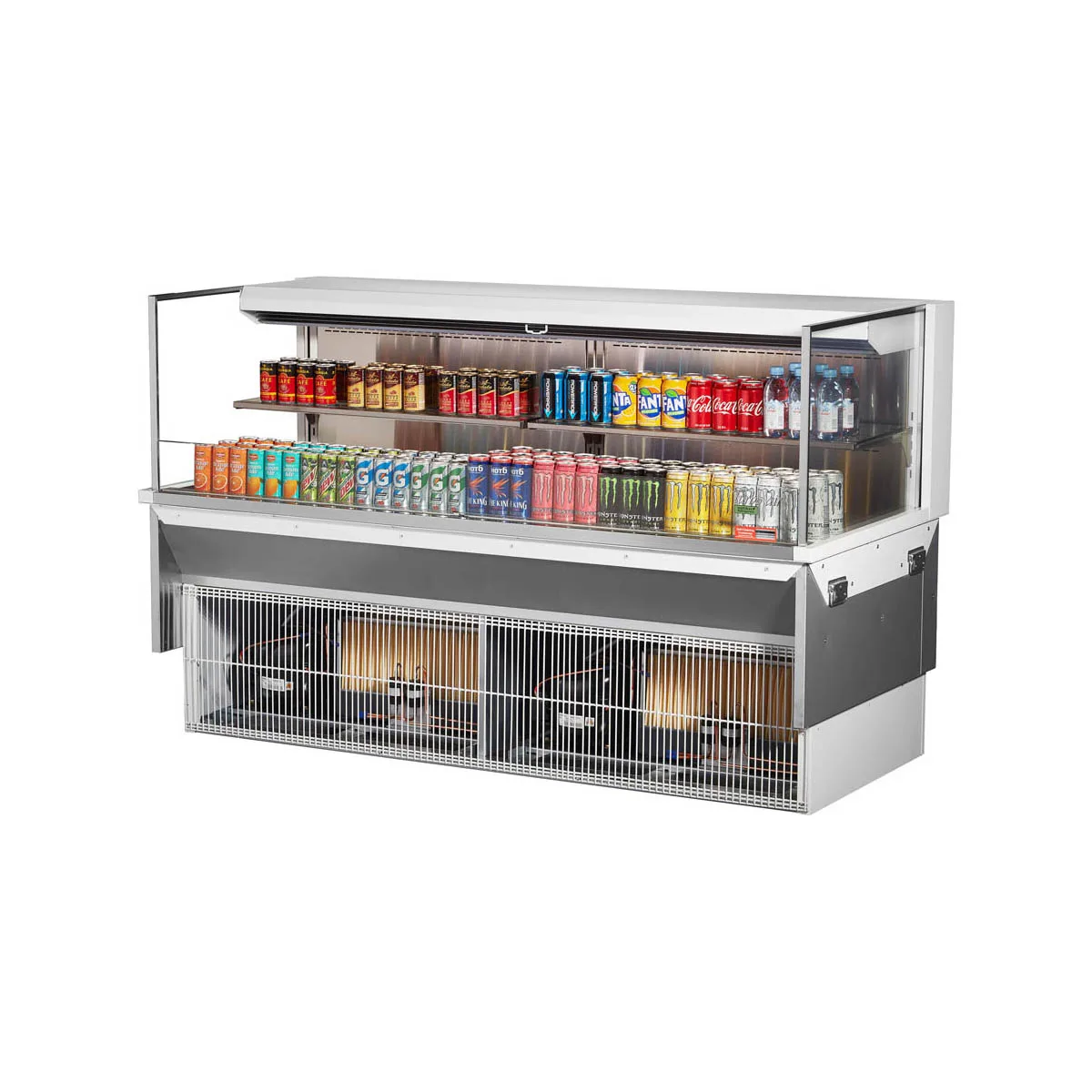 Turbo Air TOM-72L-UF-W(B)-2SI-N 72" Drop In Open Refrigerated Deli Display Case