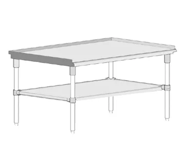 John Boos GS6-3648GSK Equipment Stand, 48"W X 36"D X 24"H