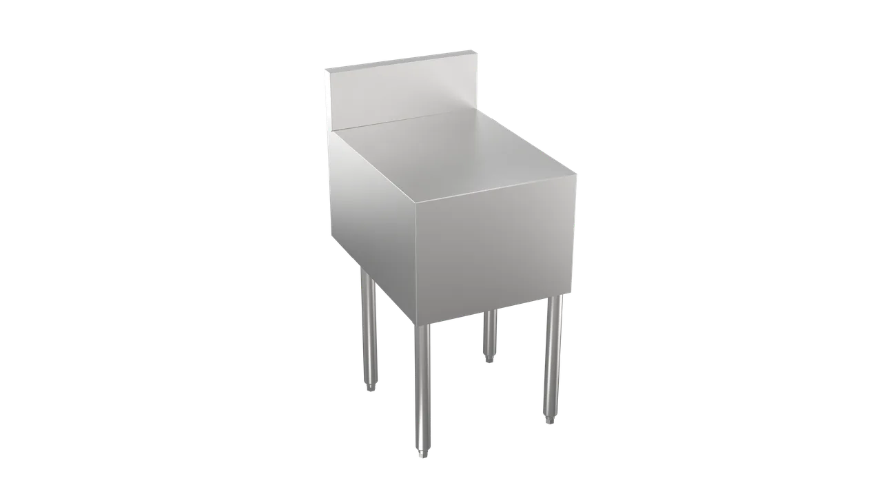 Krowne KRS-RS18 Stadium Series Beer Station/Register Stand, 18"W x 29"D, Stainless Steel, 30" Working Height