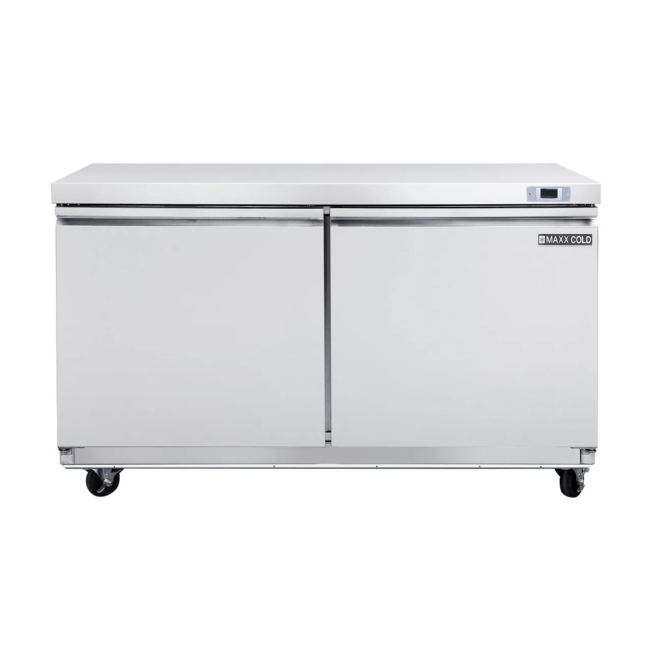 Maxx Cold MXSR60UHC 61" 2-Section Undercounter Refrigerator w/ 2 Solid Doors, 14.1 cu. ft.