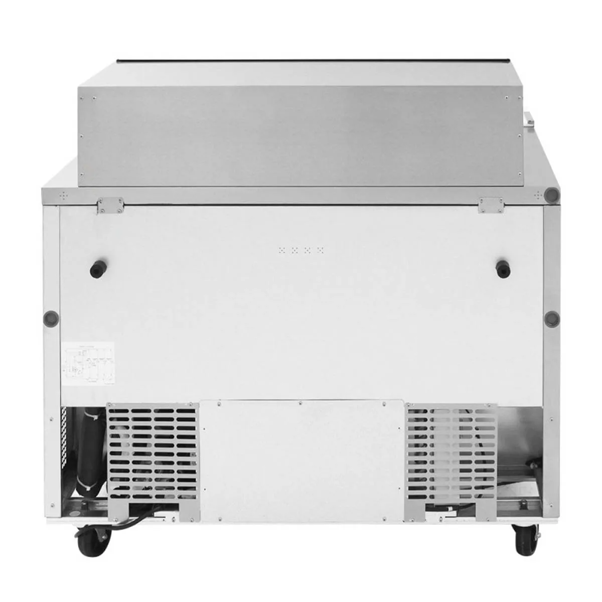 Turbo Air TST-48SD-18-N-SL 48" Mega Top Sandwich/Salad Prep Table w/ 2 Doors, 18 Pans
