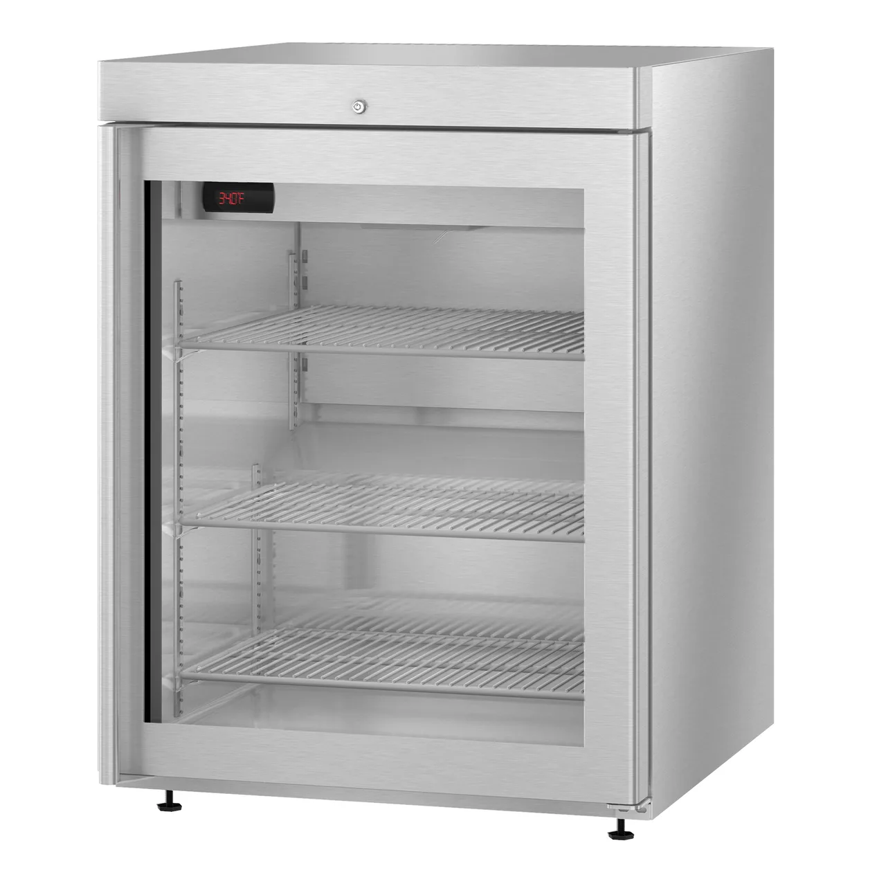 Hoshizaki HR24C-G 24" Compact 1-Section Undercounter Refrigerator w/ 1 Glass Door, 3.7 cu. ft.