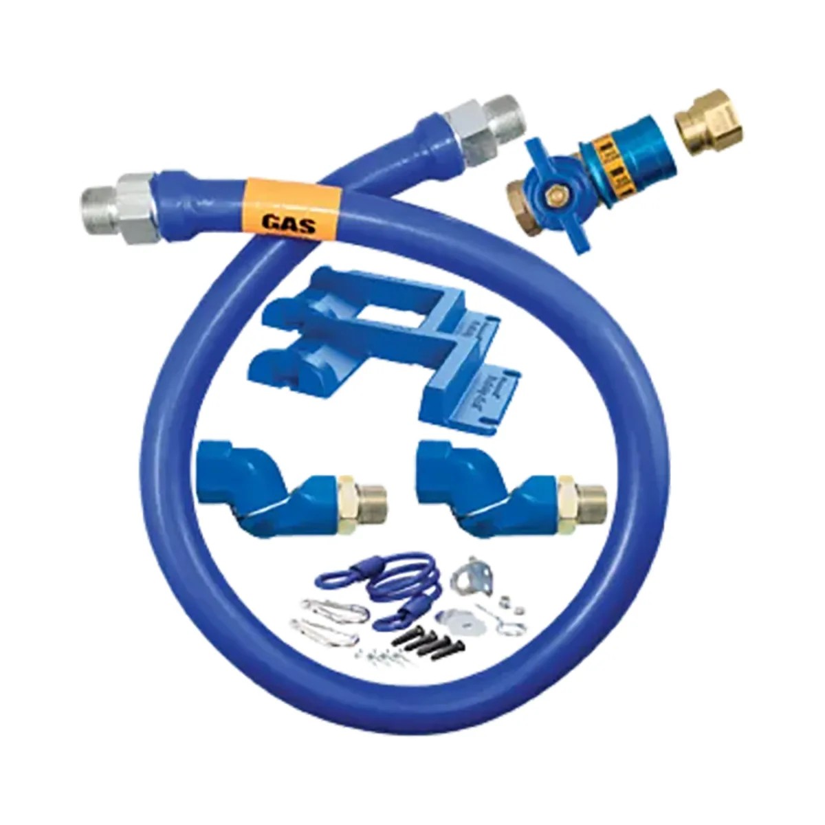 Dormont 1675KITCF2S72PS Deluxe Safety Quik 72" Gas Connector Kit, Two Swivels, Safety Set, 3/4" Dia