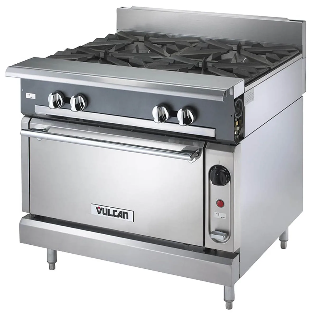 Vulcan V4B36S 36" Gas Heavy Duty Range w/ (4) Open Burners, (1) Standard Oven, 190.000 BTU