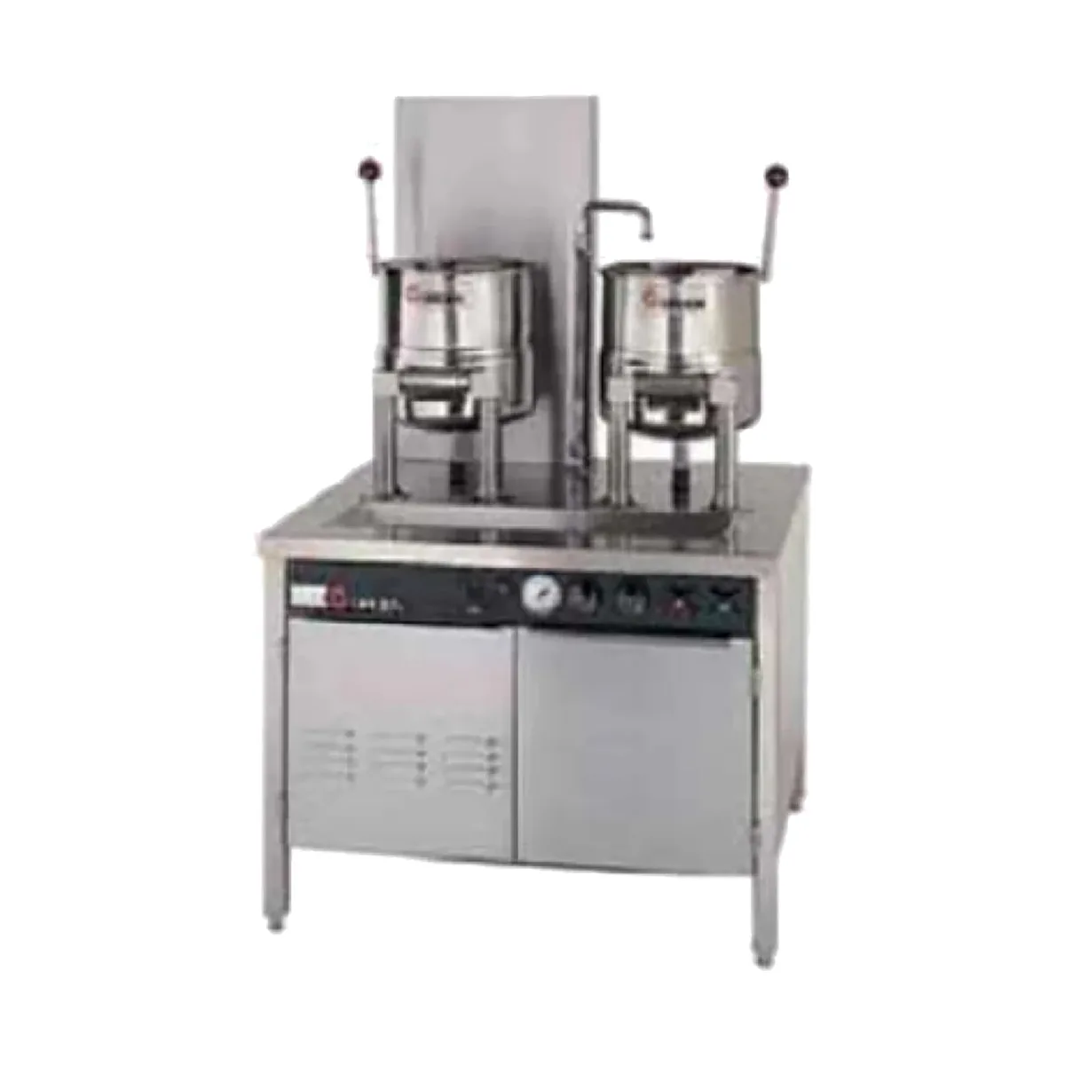 Groen 142841 15 Gallon Floor Tilting 2/3 Steam Jacketed Electric Kettle w/ 54" Cabinet Assembly