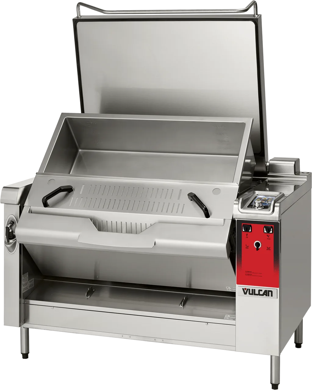 Vulcan VPP28E-480 PRECIPAN 28 Gallon Electric Tilting Braising Pan, Open Frame, 480V