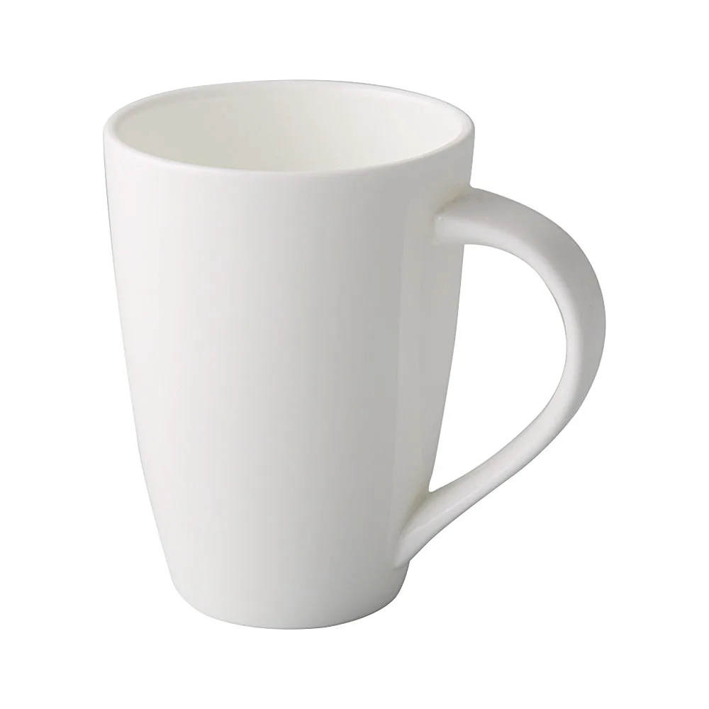 CAC China GDC-M8 Grand Canyon 8‑oz White Porcelain Mug, Dishwasher Microwave Safe - 1 Dozen