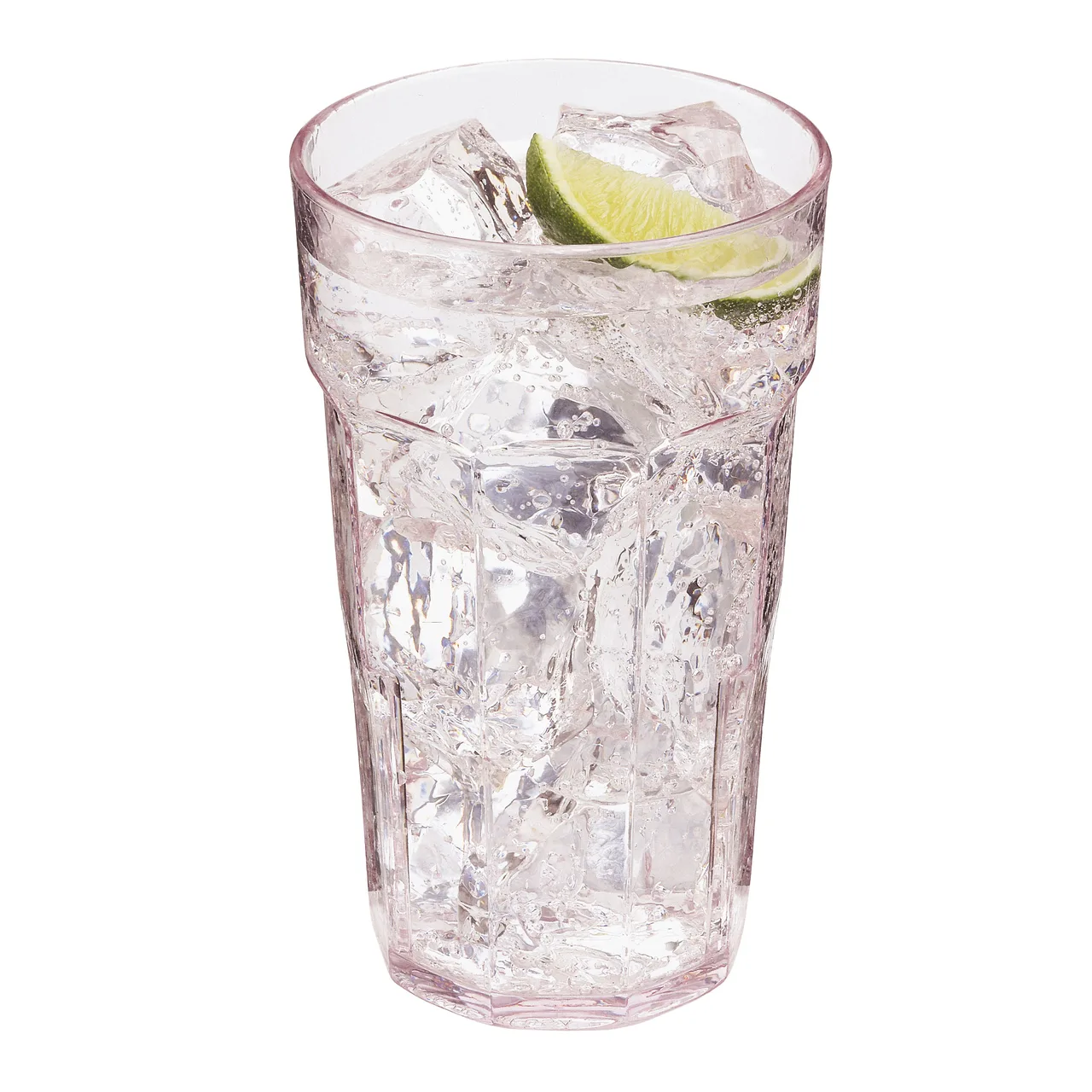 Cambro LT16152 Laguna Tumbler - 16 oz Clear Textured SAN Plastic, Break-Resistant, Made in USA