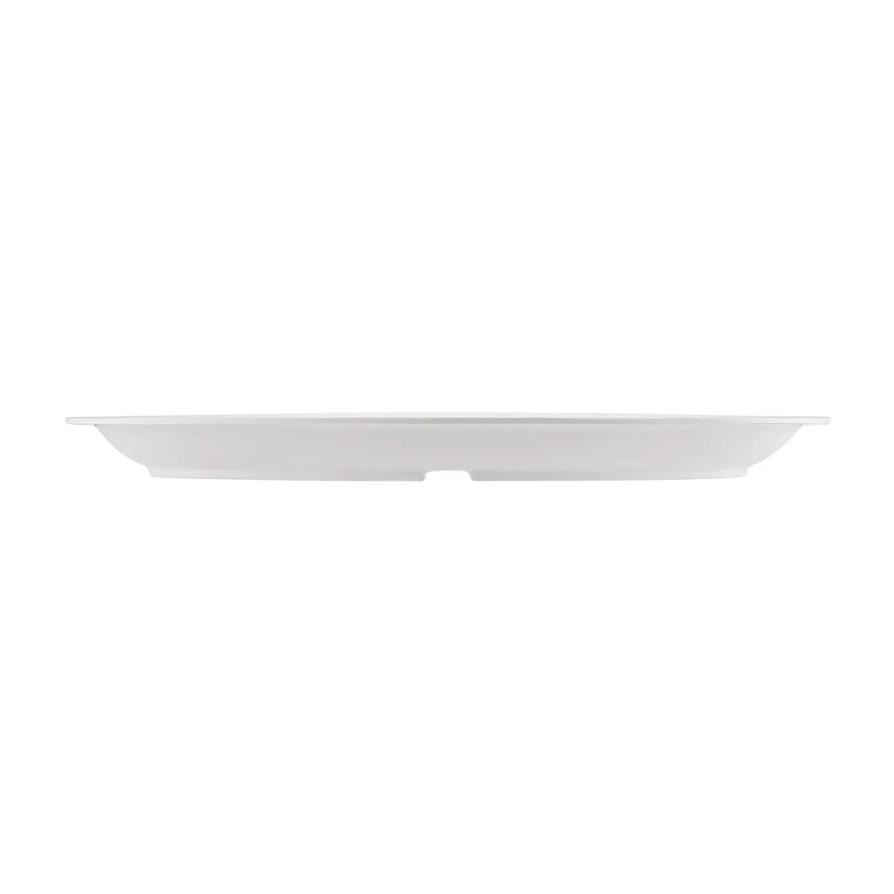 CAC China MLNC-14 Oval Platter, 13" x 9.6" White Melamine, Dishwasher Safe, Break Resistant - 1 Dozen