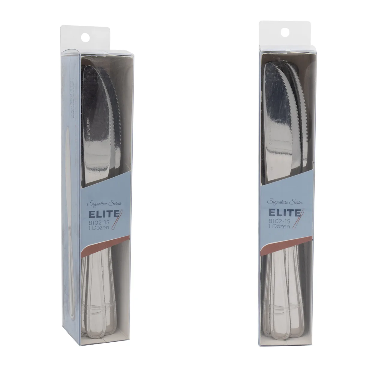 CAC China 8102-15 Elite CPK Dinner Knife, 9 3/4" Extra Heavy, 18/8 Stainless Steel - 1 Dozen