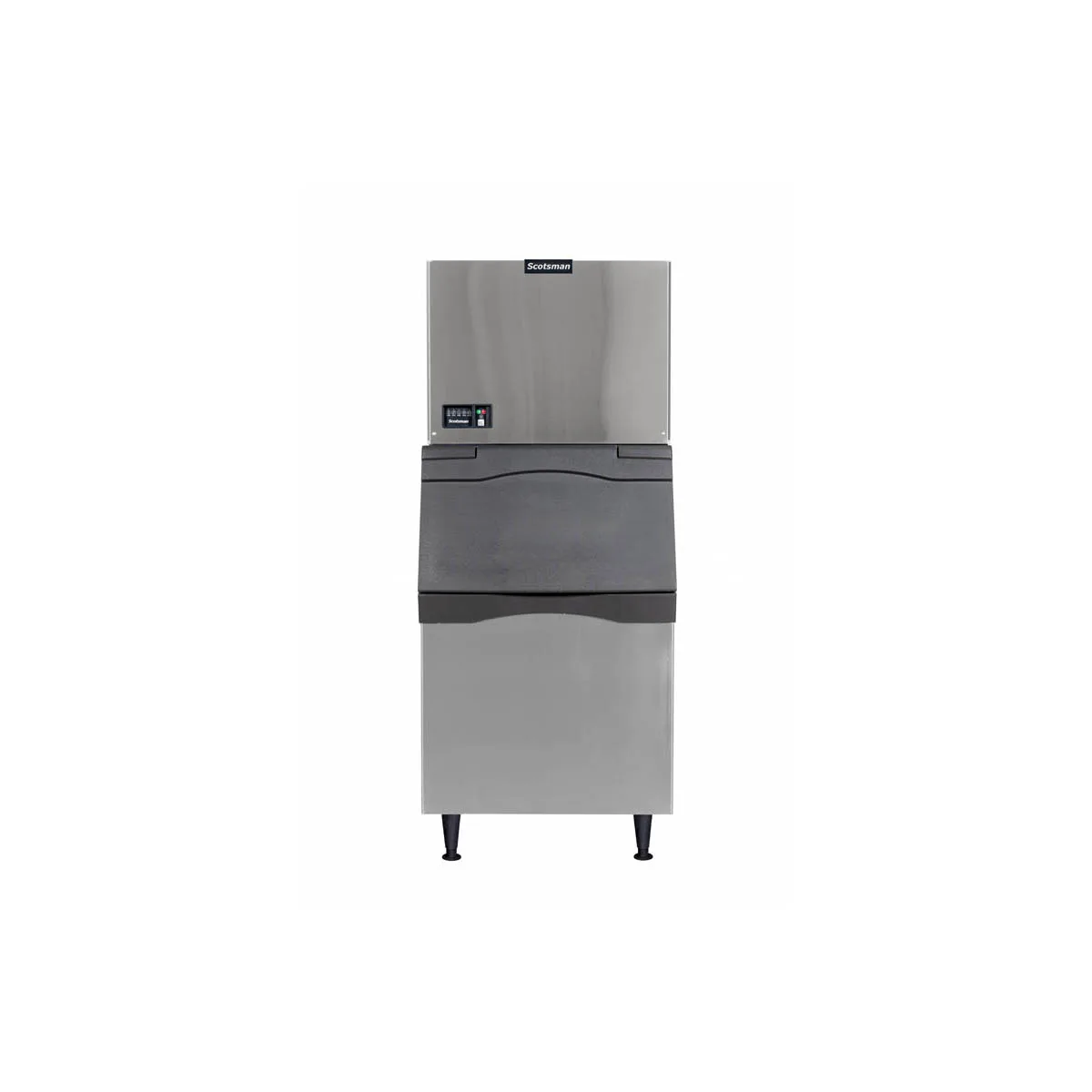 Scotsman MC0530SWX-1/B530S Water Cooled Half Cube 500 lb Ice Machine with Bin, 536 lb Stainless