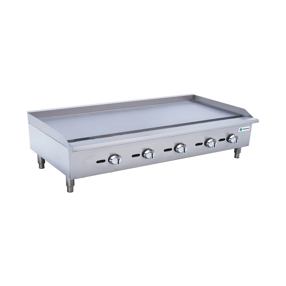 Hurakan HKN-PSXGL60 A/W 60" Countertop Gas Griddle, 3/4" Steel Plate, Manual Control, 150.000 BTU