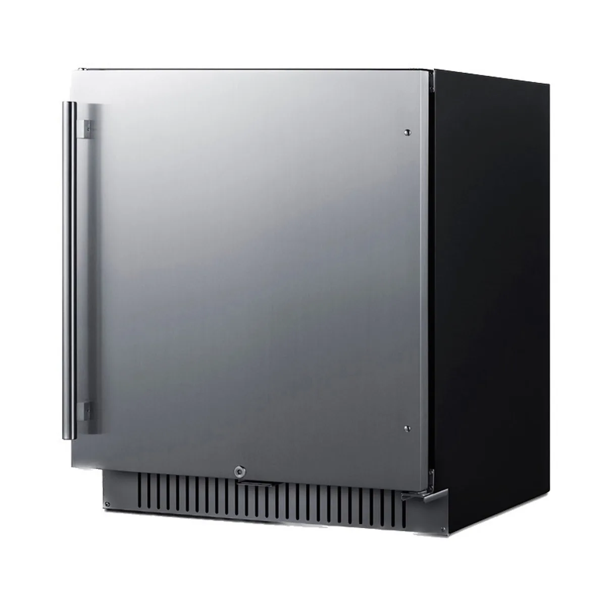 Summit FF27BSSADA 27" Built-in Undercounter Refrigerator in Black, Stainless Steel Door, ADA Compliant, 5 cu. ft.