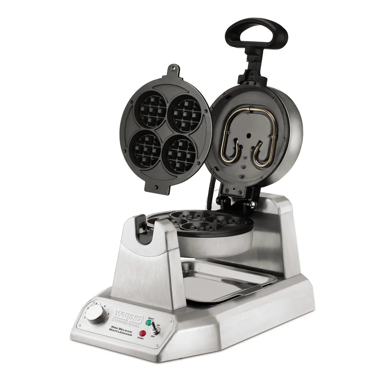 Waring WMB400X Mini Belgian Waffle Maker, Single
