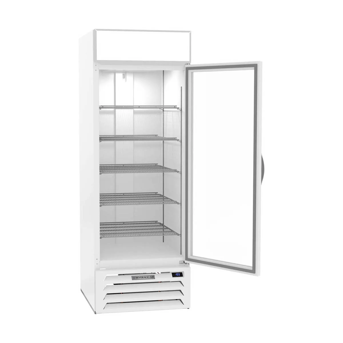 Beverage-Air MMF23HC-1-W 27" 1 Glass Door Merchandising Freezer in White, 22.5 cu. ft.