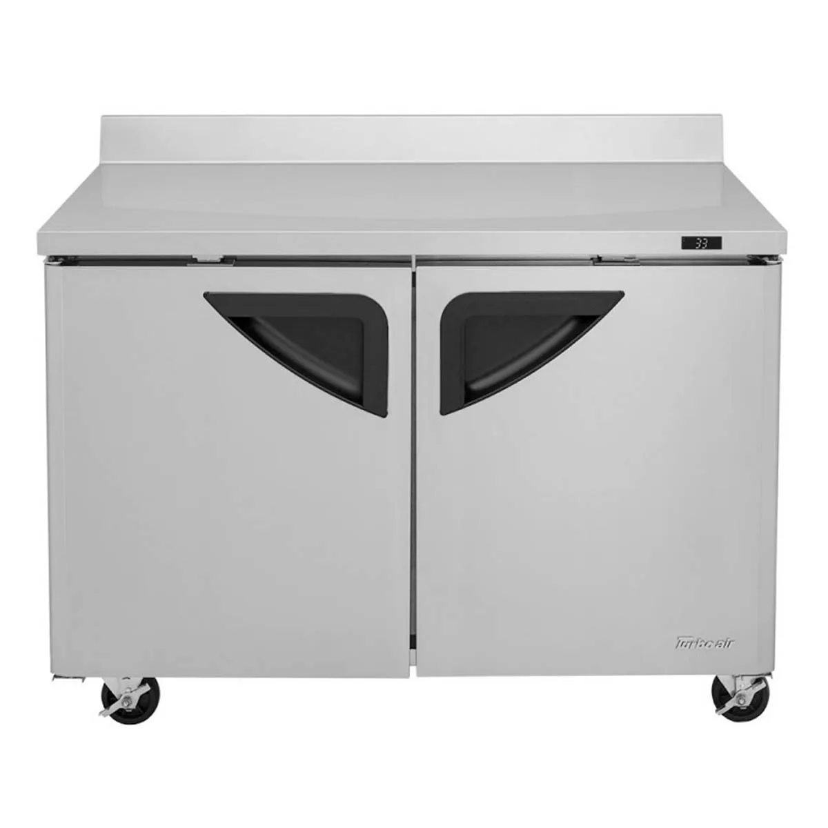 Turbo Air TWR-48SD-N 48" 2-Section Worktop Refrigerator w/ 2 Doors, 12 cu. ft.