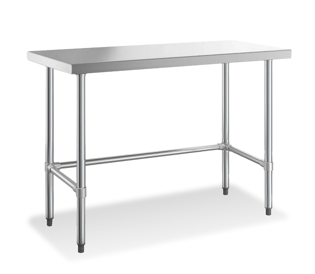 Steel Works SWWTSOB-3030-318 30" Open Base Work Table w/Side & Rear Crossrails - Without Backsplash