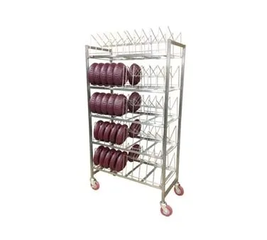 Carter-Hoffmann DMR80 60" Dome Drying Rack with Removable Wire Caddy and Stainless Steel
