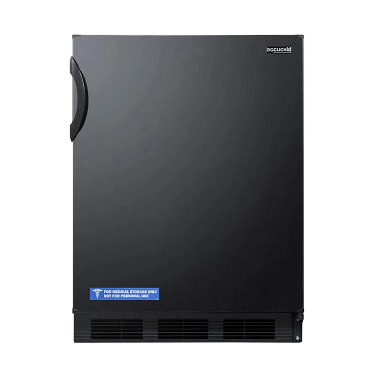Summit FF7BKBIADA 24" Built-in or Freestanding Undercounter Refrigerator in Black, ADA Compliant, 5.5 cu. ft.