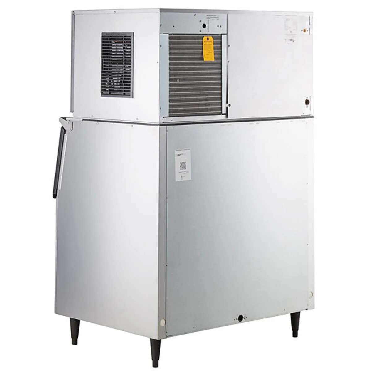 Hoshizaki IM-544SAK/B-700SF Air Cooled Full Cube 453 lb Ice Machine with Bin, 700 lb Storage