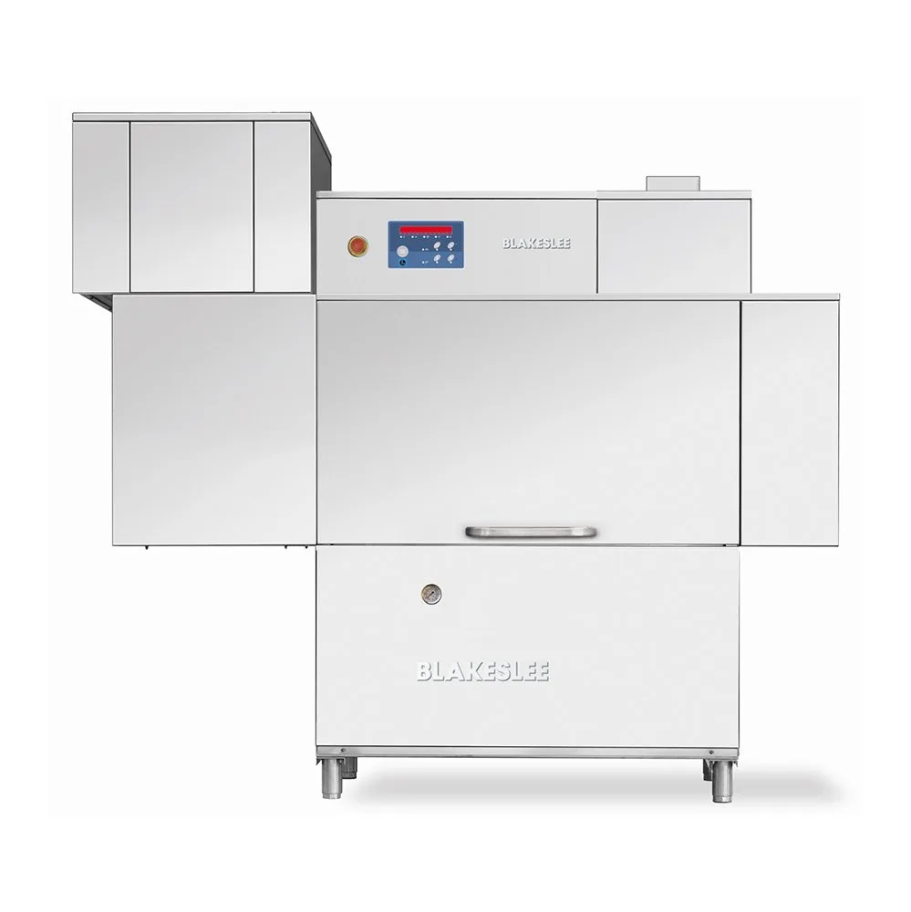 Blakeslee RC-64BD 75" High Temp Conveyor Dishwasher with Booster, 330 Racks/Hour