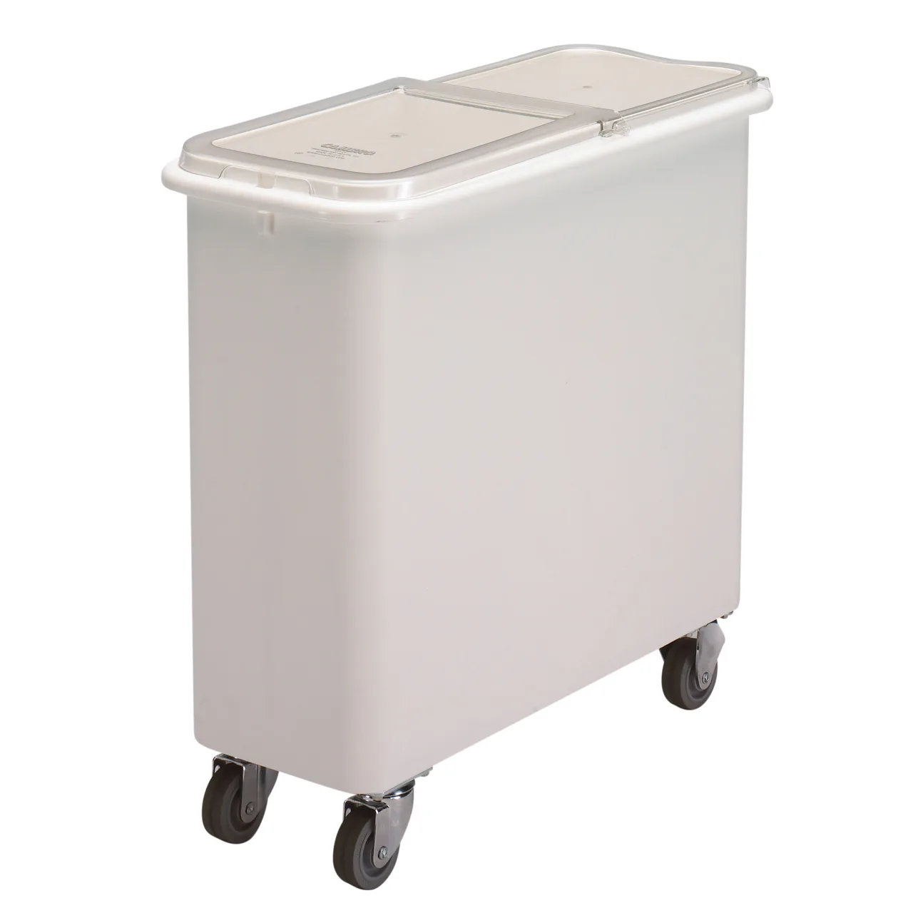 Cambro IBSF27148 Flat Top Bin, 27‑Gallon Polyethylene, Sliding Lid, 3" Casters, NSF