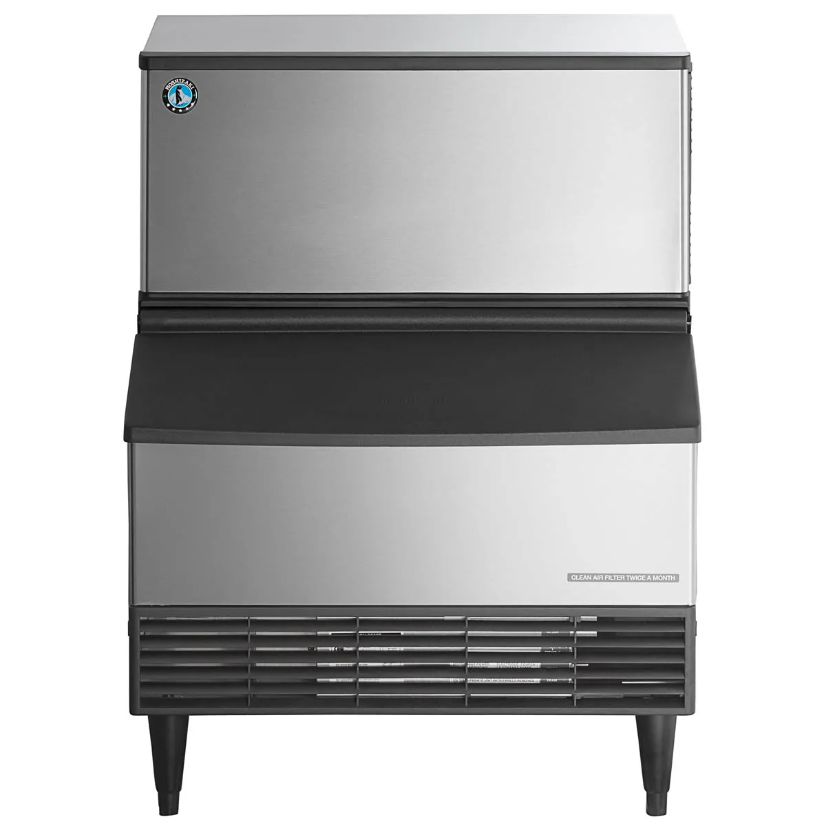 Hoshizaki KM-301BWJ 30" Water Cooled Crescent 285 lb Undercounter Ice Machine with 100 lb Bin, ADA
