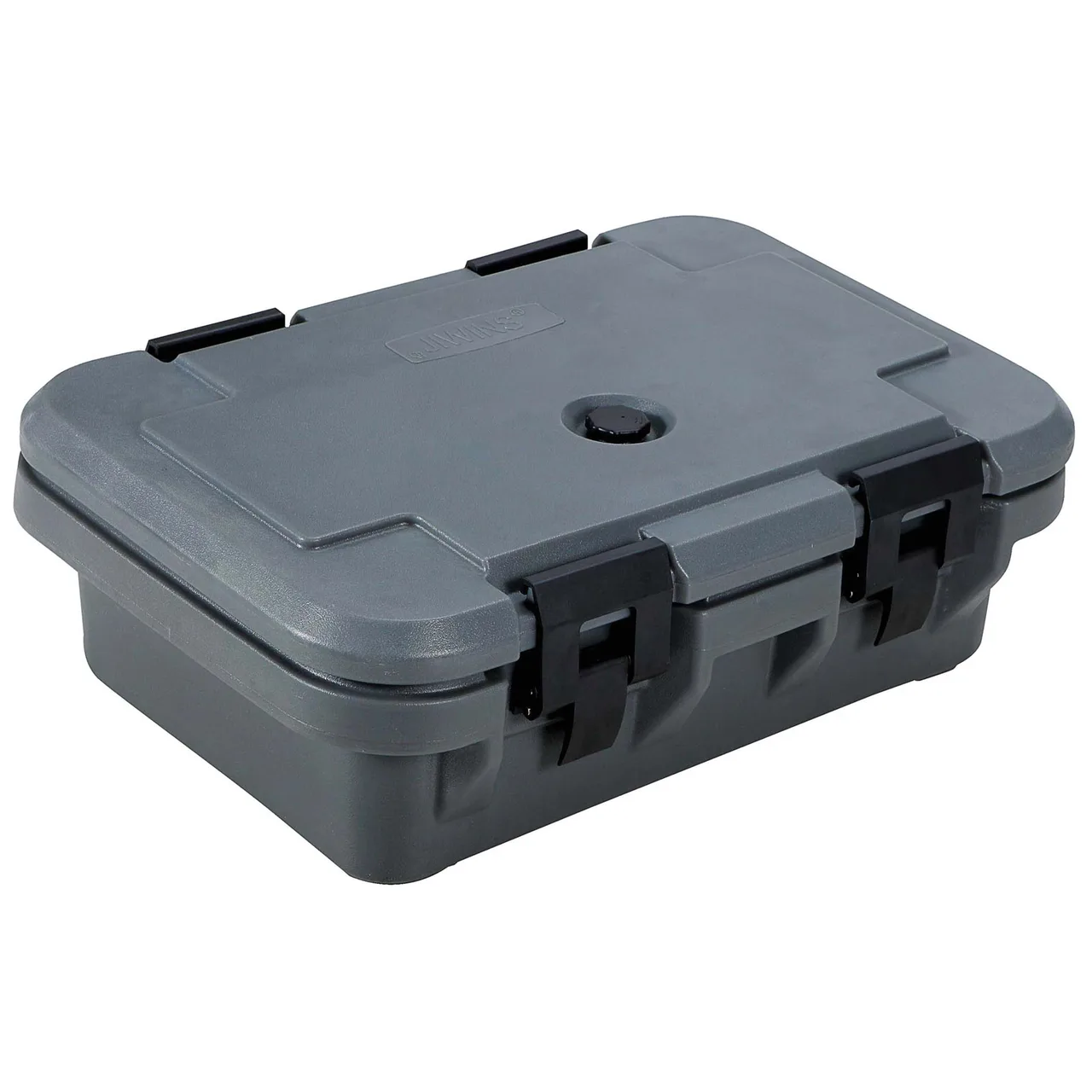 Omcan USA 80164 Gray Polypropylene Top Loading Insulated Food Pan Carrier