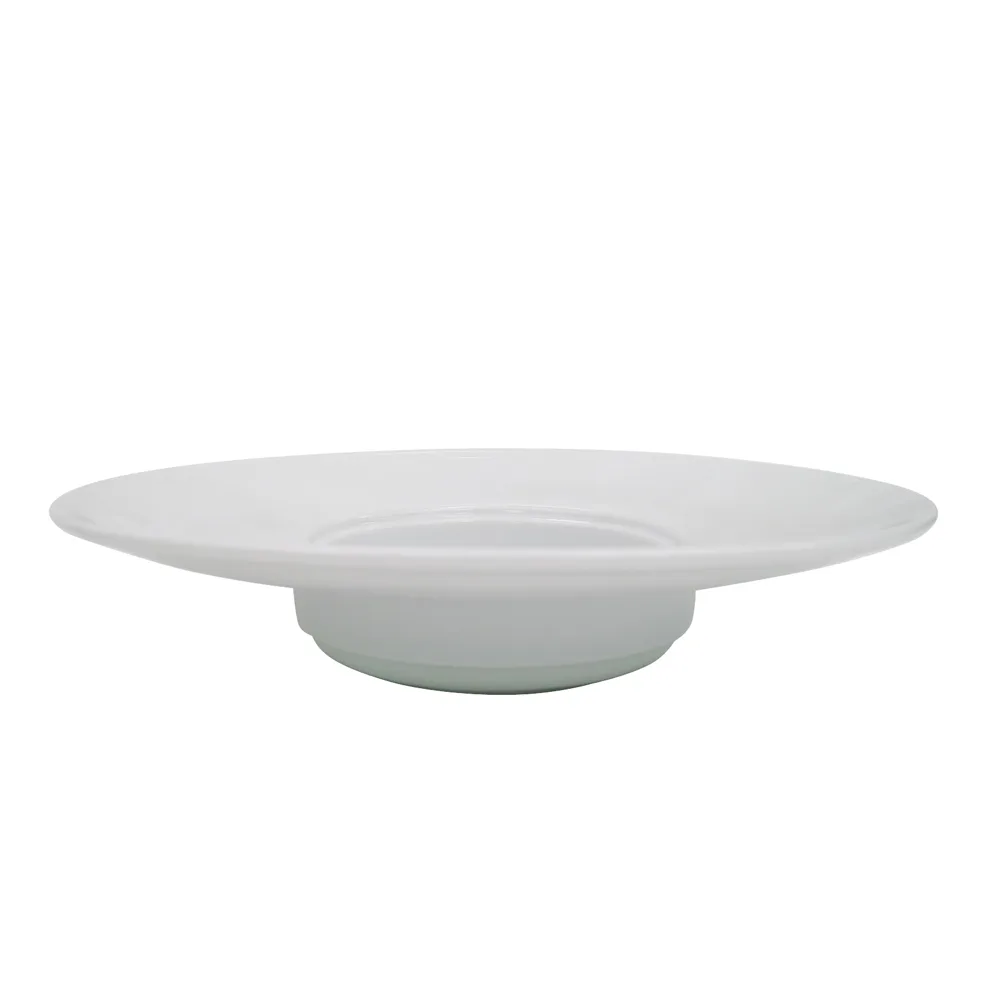 CAC China HMY-123 Pasta Bowl, 12 Oz, 11-3/4" Dia x 2-1/4" H, Round Porcelain White - Dozen
