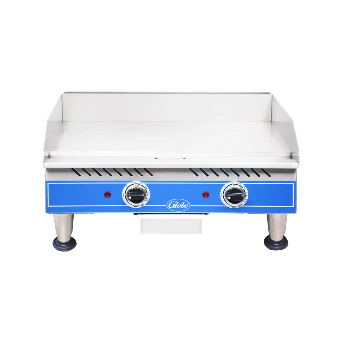 Globe PG24E 24" Countertop Electric Griddle with 23.8" x 13" Surface, Thermostatic Controls, 208/240v