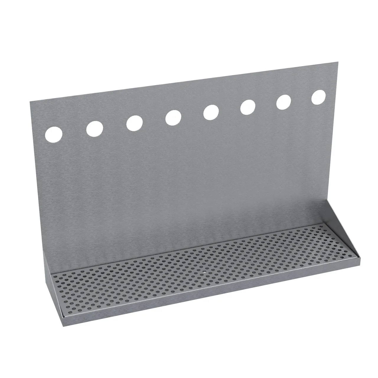 Krowne KHT-24S Hanging Tray – 24" Brushed Steel Length, Six‑Eight Faucet Wall/Under‑Counter Towers