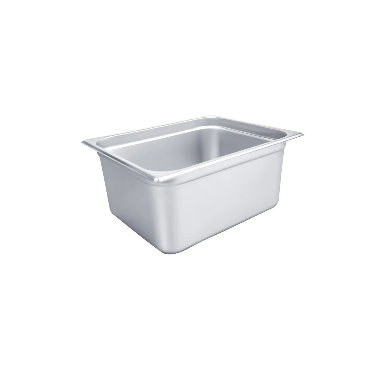 CAC China STPH-25-6 Stainless Steel 1/2-Size 6" Deep Steam Pan, Anti-Jam, Stacking Lug