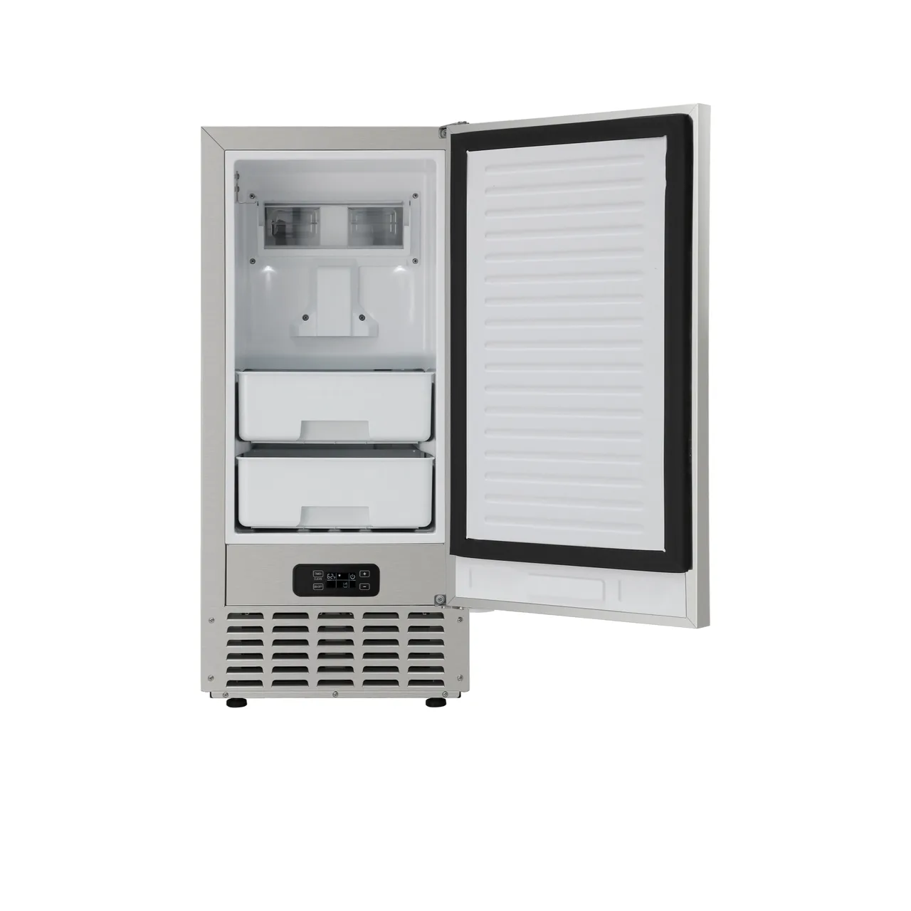 Koolmore KM-BIM66-NSS Nugget Ice Maker, 15"W x 16.4"D x 32.4"H, Stainless, 66 Lb/Day, 17.5 Lb Bin