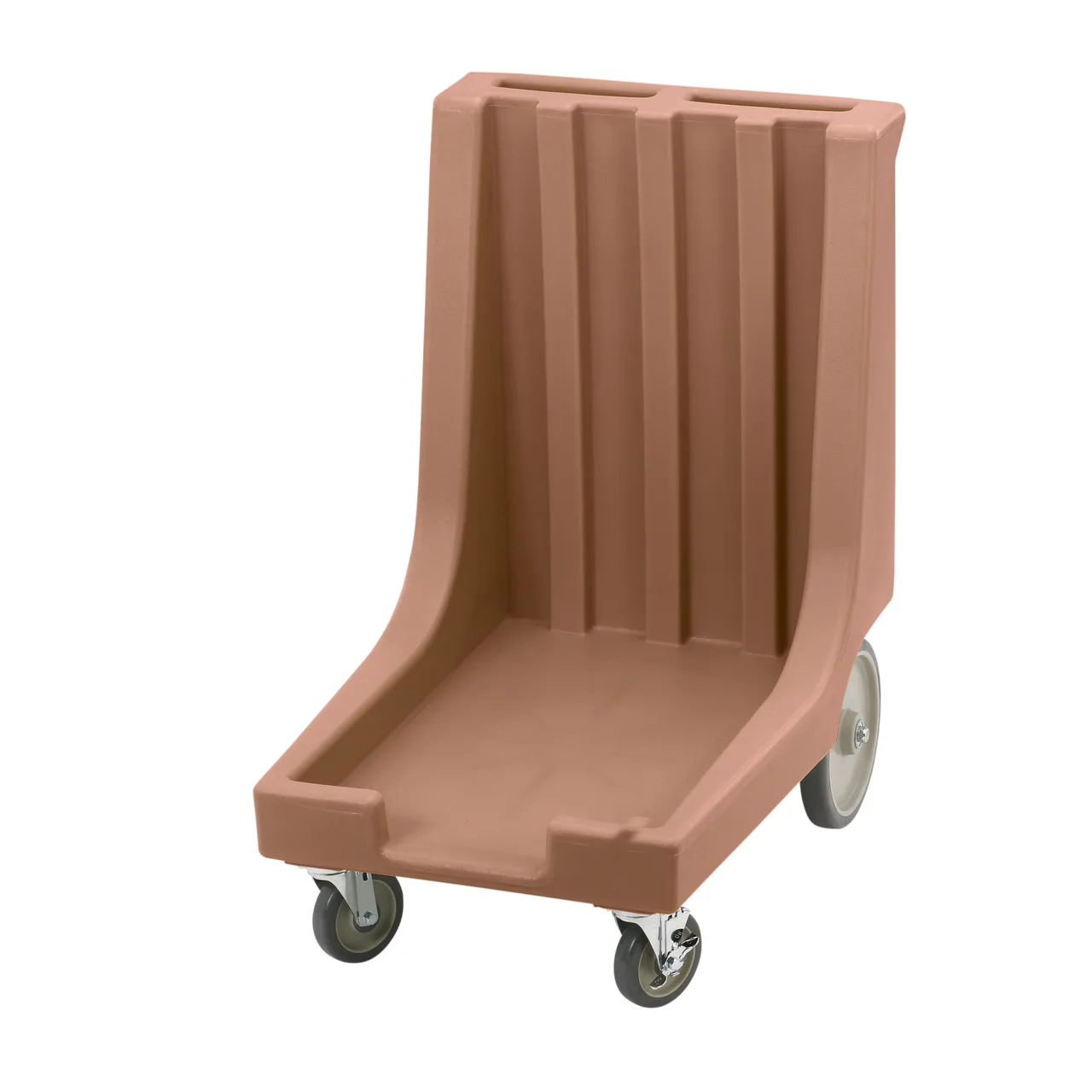 Cambro CD1826HB157 Coffee Beige Camdolly for Trays Pans w/ Handle and 300 lb Capacity
