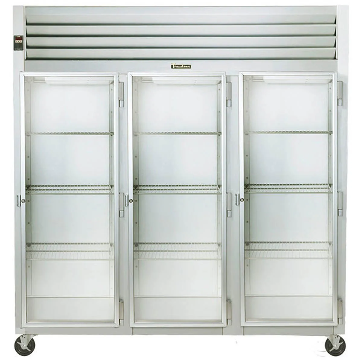 Traulsen G32012 76" Reach-In Refrigerator w/ 3 Glass Doors (hinged right/right/right), Top Mount, 70.67 cu. ft.