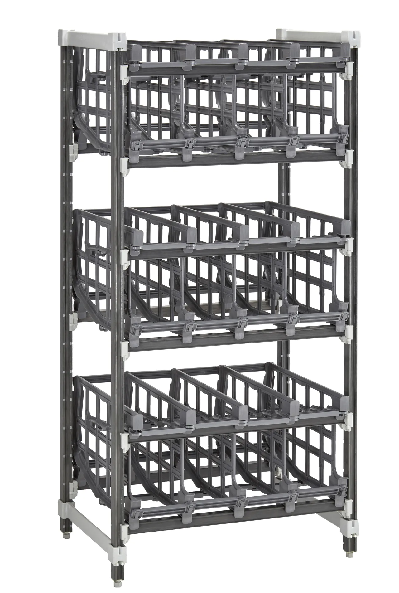 Cambro EA243672C96580 Camshelving® Elements Full Size Add On Stationary Can Rack 96 #10 Cans Capacity